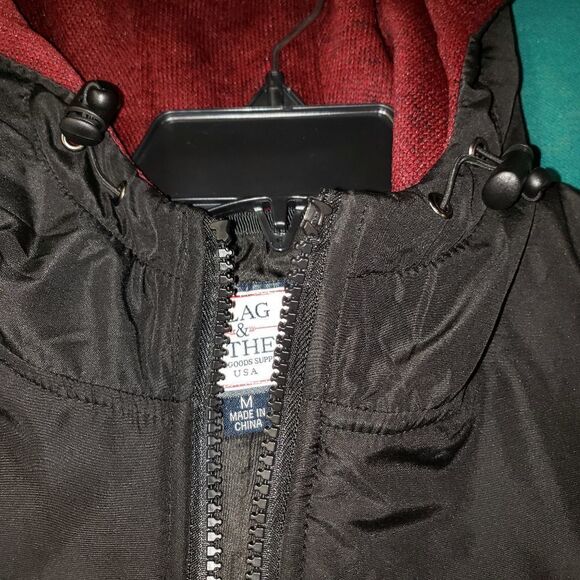 Flag & Anthem Hooded Zippered Vest, EUC - Picture 4 of 7